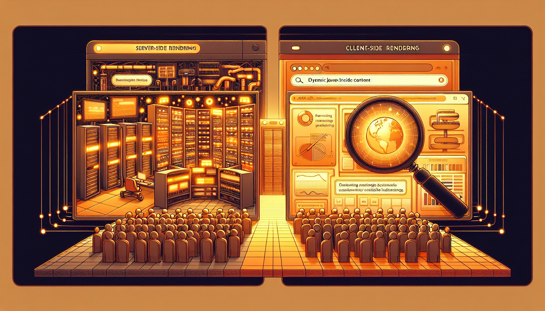 Hero image for Server-Side vs Client-Side Rendering: What AI Crawlers Can Actually See - ssr ai crawlers and javascript ai rendering
